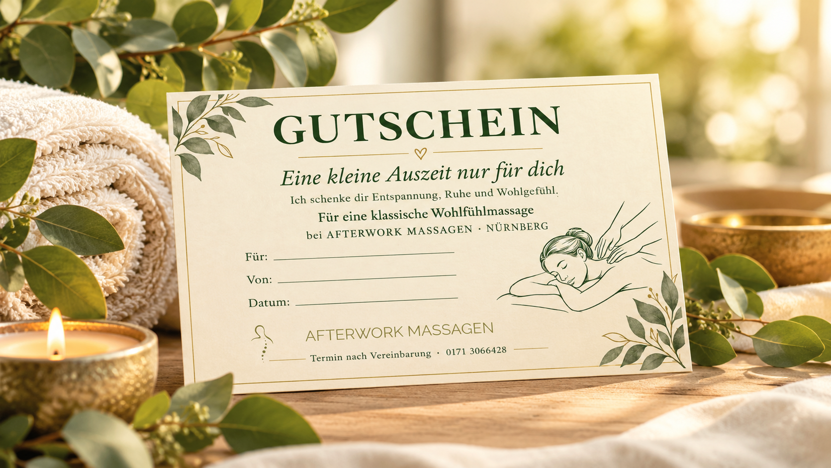 Massagegutschein Nürnberg – klassische Massage verschenken